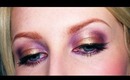 Gorgeous Gold And Purple Eyes With Nude Lips Makeup Tutorial