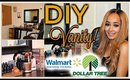 DIY DOLLAR TREE & WALMART GOLD VANITY! | Kym Yvonne