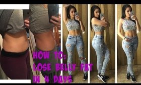 How To Get a Flat Belly in 4 Days: Lose up to 5 inches off your waist