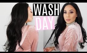 My Wash Day Hair Routine For A Sew In Weave