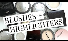 Makeup Declutter/Collection: Blushes + Highlighters | Kendra Atkins