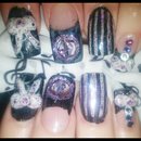 bow acrylics with spinable bead.