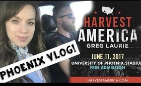 WE'RE IN PHOENIX!!! TRAVEL VLOG! HARVEST AMERICA PHOENIX VLOG DAY 1