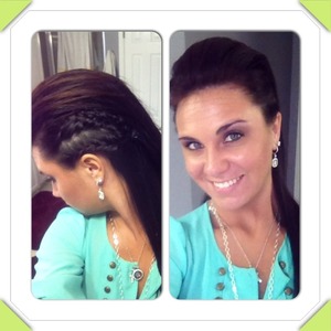 Seen this and had to try it!! I love this hairstyle!!!