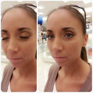 quick makeover for a client using the Golden Amour palette from Lancome.