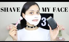 How I Shave My Face + Tips Removing Scars | Diana Saldana