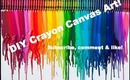 DIY Crayon canvas art!