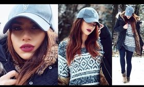 Get Ready With Me! Snow Day Winter Outfit Idea! + Easy Makeup & Hair Tutorial!