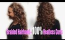 Braided Hairband + 100% Heatless Spiral Curls