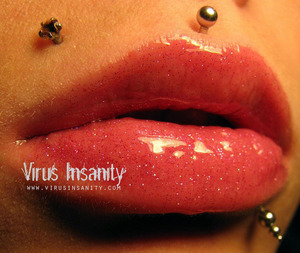 Virus Insanity Cutie Pie lipgloss.
http://www.virusinsanity.com/#!lipglosses/vstc9=all-lipglosses/productsstackergalleryv29=4