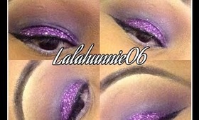 Glitter Purple Smokey Eye | Tutorial