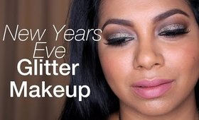 Easy New Years Eve Glitter Makeup Tutorial | YazMakeUpArtist