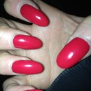 stiletto red Illamasqua nails 
