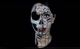 Puzzled Skull Makeup Tutorial