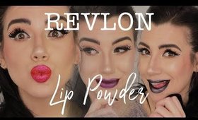 REVLON LIP POWDER | Limited Edition Color Charge Collection | MsQuinnFace