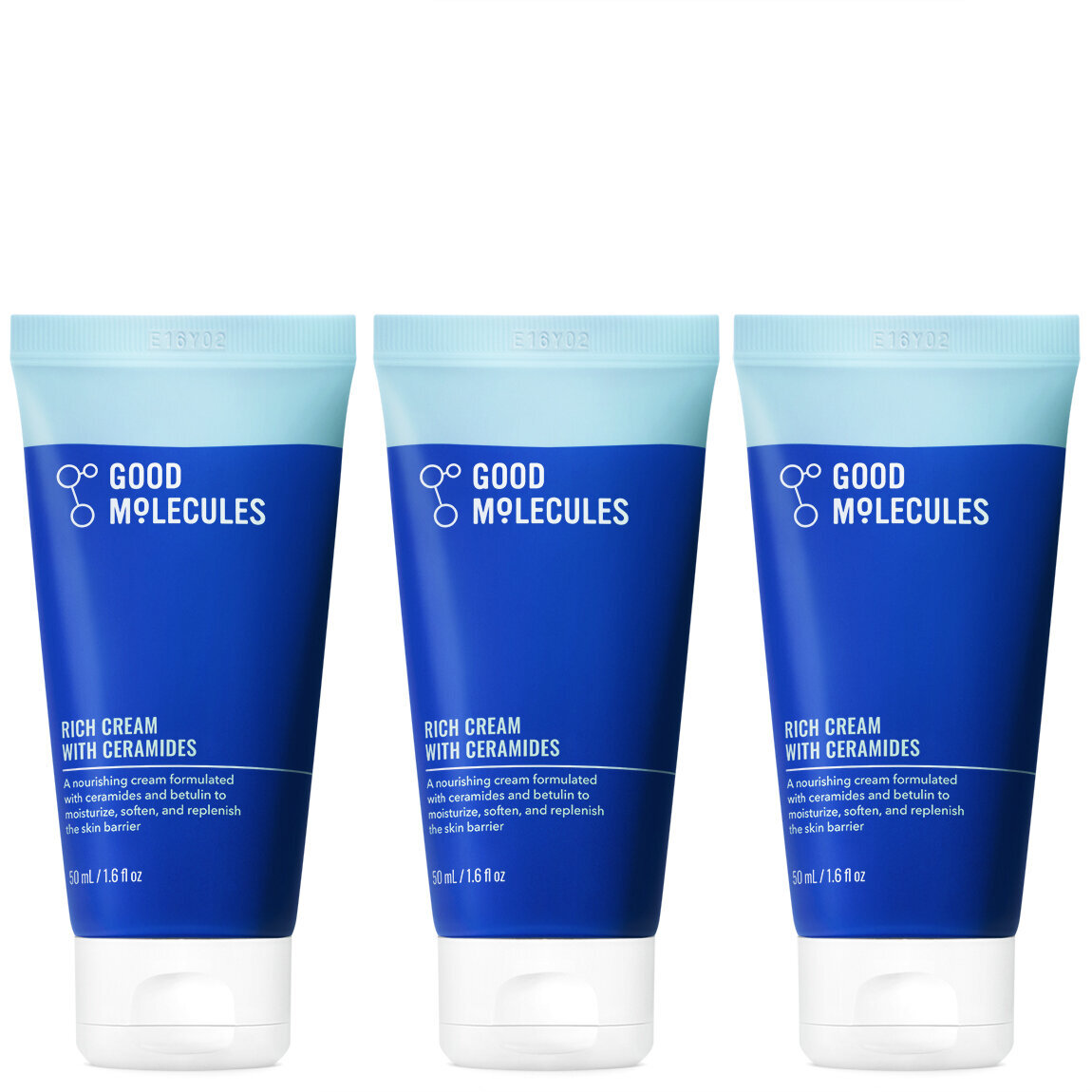 Good Molecules Rich Cream with Ceramides 50ml (3-Pack) | Good
