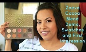 Zoeva Cocoa Blend Demo, Swatches and First Impression