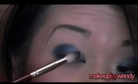 Dark Navy Smoky Eye Makeup Tutorial