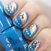 Peacock nails