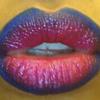 Electric Blue And Hot Pink Gradiant Lip