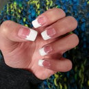 Pink and White Acrylics