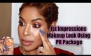 First Impressions Makeup Look Using A PR Package! | #BeautybyLee