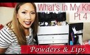 Updated What's In My Kit Pt 3:  Brushes, Foundations/Powers/Lippies