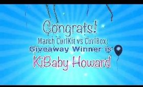 March 2015 CurlKit vs CurlBox Giveaway Winner!