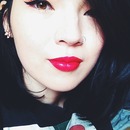 Classic red lips