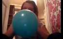 Blowing up a balloon until it pops!
