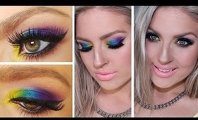 Chit Chat Rainbow Eyes! ♡ Urban Decay Electric Palette & Airbrush Foundation Routine