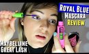 Maybelline Great Lash ROYAL BLUE Mascara Demo and Review from an Influenster VoxBox 2017