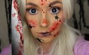 Psycho Killer Doll Make Up Tutorial-31 Days of Halloween