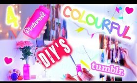 DIY TUMBLR & PINTEREST INSPIRED COLOURFUL BEDROOM DECOR!