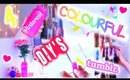 DIY TUMBLR & PINTEREST INSPIRED COLOURFUL BEDROOM DECOR!