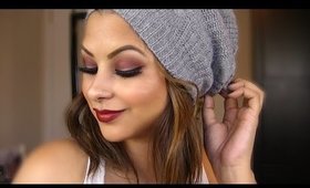 Burgundy Eyes & Cranberry Lips For Fall