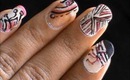 Magic nails- Pink White Nails - easy nail art for short nails- nail art tutorial- beginners designs