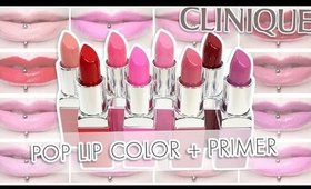 Review & Swatches: CLINIQUE Pop Lip Color + Primer | Dupes!