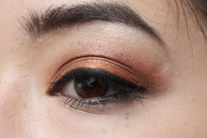 Fall eye using Nyx Pearl Pigments and Milani Bella Eyes