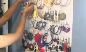 DIY Earring holder: Stylish and Easy to make!!