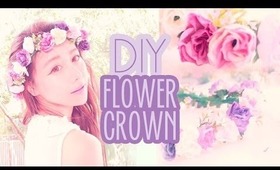 DIY Flower Crown Hair Accessory - Make your own custom springtime hair accessory