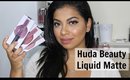 Huda Beauty Liquid Matte Lip Swatches & Review  | MissBeautyAdikt
