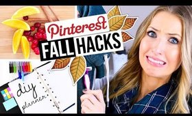 PINTEREST HACKS... TESTED! #5 || Fall DIY Edition!