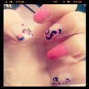 My pink leopard print nails :)