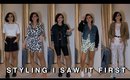 TRYING AND STYLING I SAW IT FIRST | sunbeamsjess #ad