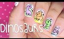 Dinosaurs nail art