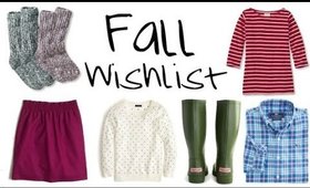 Fall Wishlist