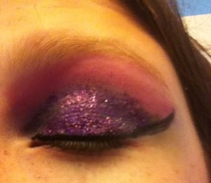 I made an eye shadow look for the Evil Step Mother in Cinderella. 