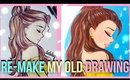 😱 RE-MAKE MY OLD DRAWING | BELLE #CHALLENGE