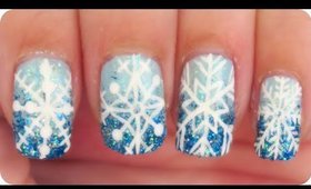 Nail art | Sparkly Snow ✩ Martina Ek